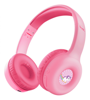 Auricular Trust Wireless Kids Pink