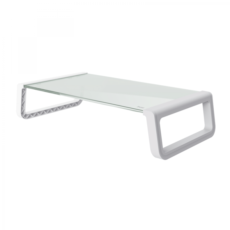 Soporte Trust Monitor Vidrio Stand White