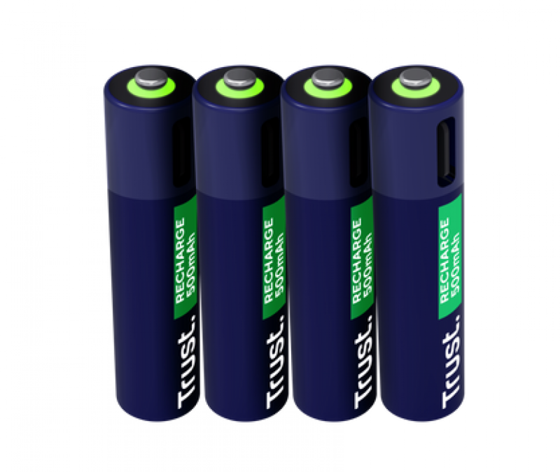Pilas Aaa Recargables Usb-C Trust X4