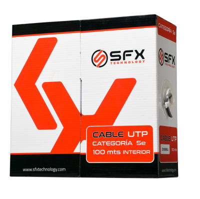 Cable Utp Sfx Cat5E 100M Interior