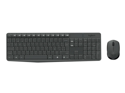 Teclado+Mouse Logitech Wir Mk235 Grey 920-007901