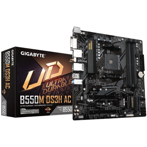 Mother Gigabyte B550M Ds3H Ac Ddr4 Am4 (Serie 3000/4000/5000) (0962)