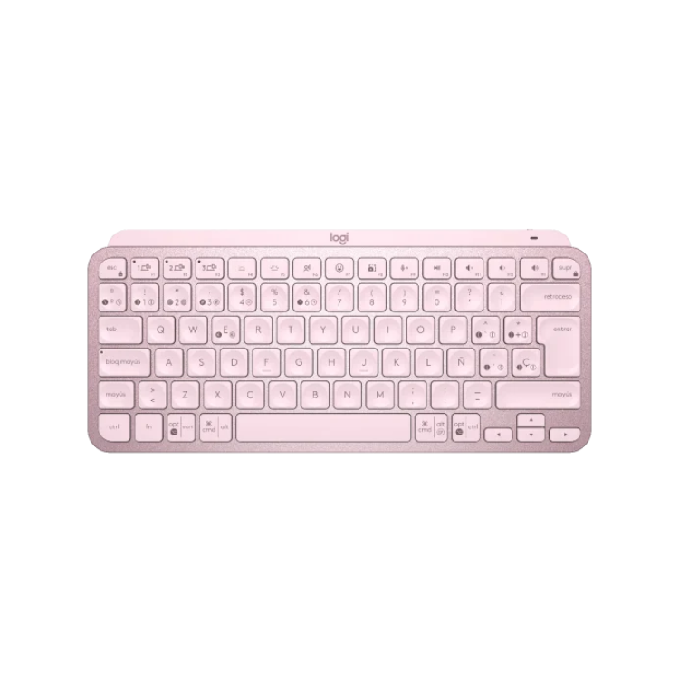 Teclado Logitech Wireless Mx Keys Mini Rose Retroilum 920-010478