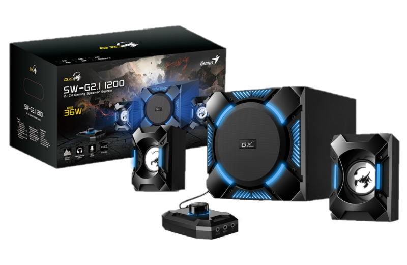 Parlantes Genius Sw-G2.1 1200 Blk 100-24V (9756)