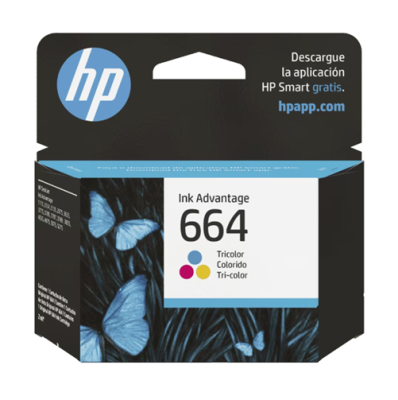 F6V28Al Cartucho De Tinta Hp 664 Tri-Color (7124)