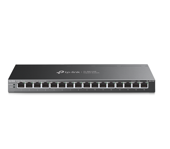 Tl-Sg116P Switch 16P Giga Poe Tplink Smart Gigabit (0301)