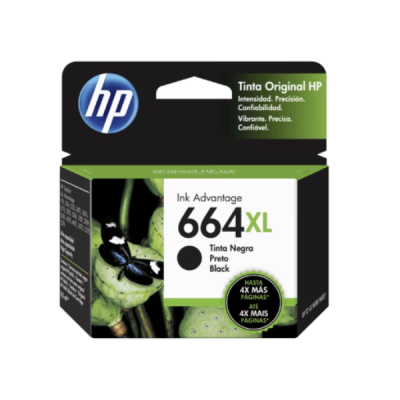 F6V31Al Hp 664Xl Black Ink Cartridge (7186)