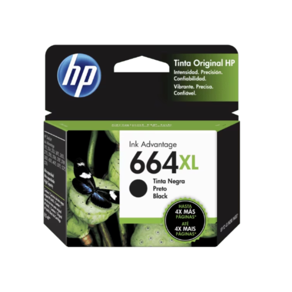F6V31Al Hp 664Xl Black Ink Cartridge (7186)