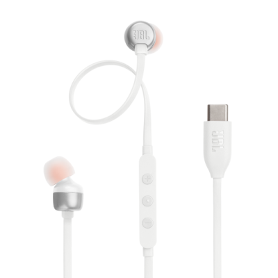 Auricular Jbl T310C Cableado Usb C Blanco (1191)