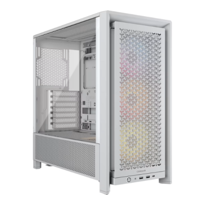 Gabinete Corsair Frame 4000D Rs Argb Mid-Tower Tg Modular Fan Argb X3 White (7722)