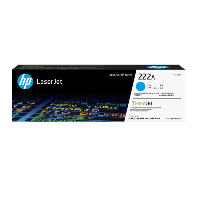 W2221A Hp 222A Cyan Lj Toner Cartridge (6363)