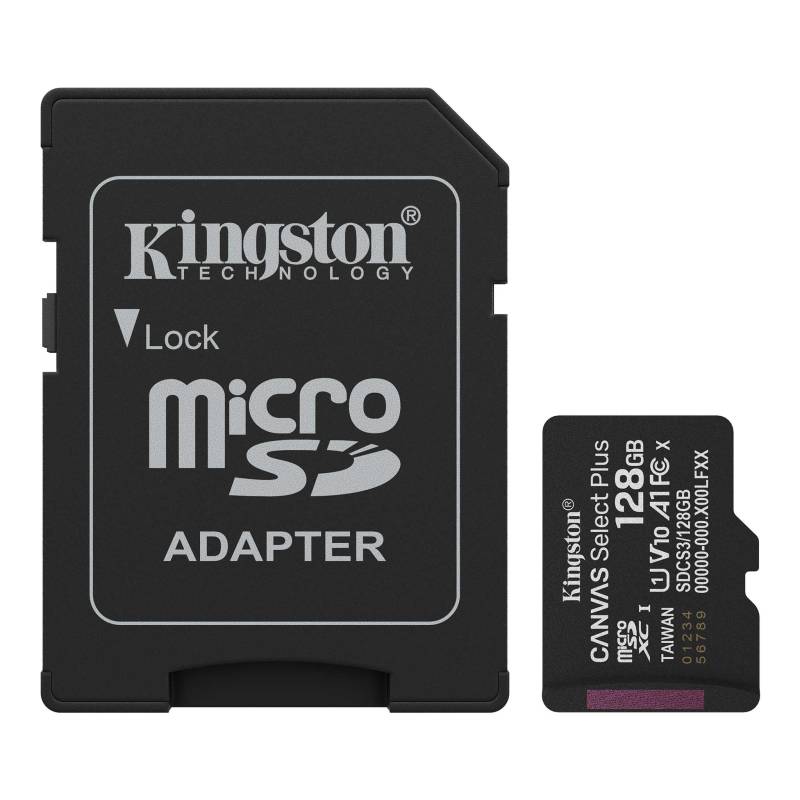 Microsd Kingston 128Gb C/Adap Gen3 150Mb/S Canvas S Plus Cl10 (8453)