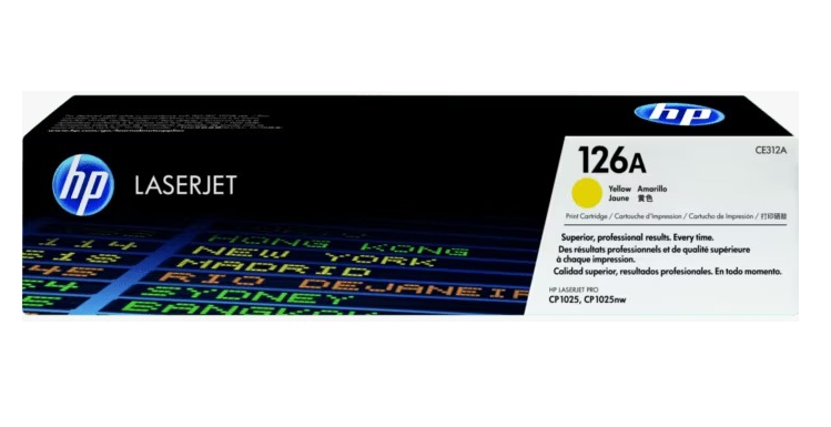 Hp 126A Toner Amarillo Ce312A (1142)