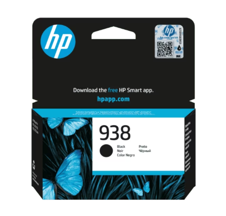 Hp 938 Black Ink Cartridge 4S6X8Pl (1201)