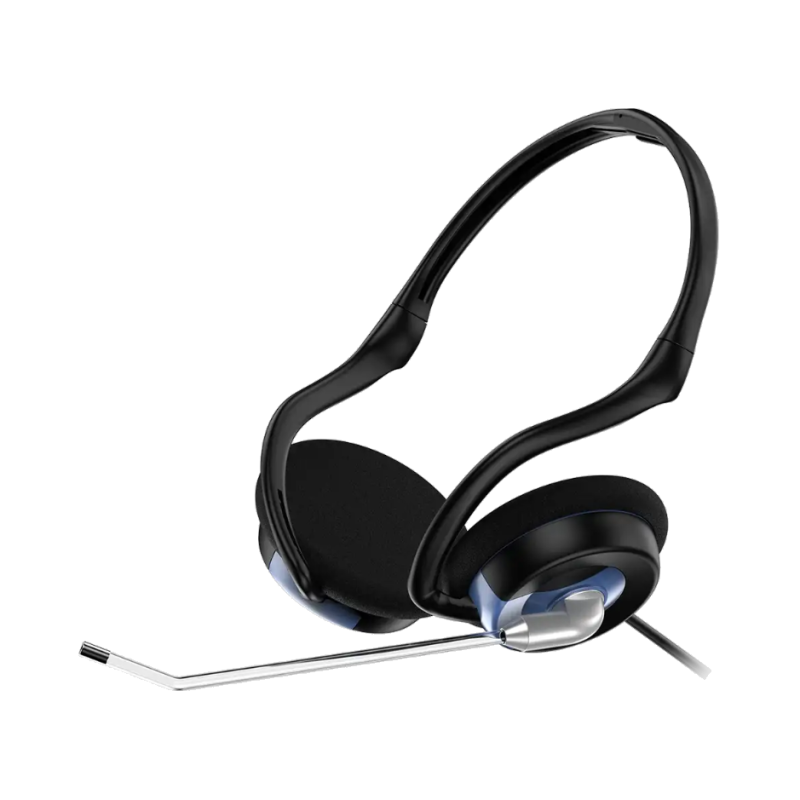 Auricular C/ Microfono Hs-300N,Dual Jack Cable,New