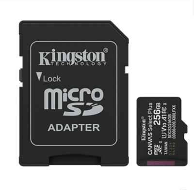 Microsd Kingston 256Gb C/Adap Gen3 150Mb/S Canvas Plus Cl10