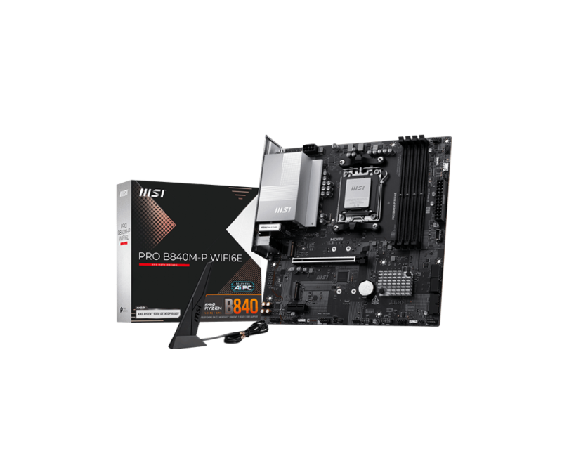 Mother Msi Pro B840M-P Wifi6E Ddr5 Amd5 (Serie 7000/8000/9000)