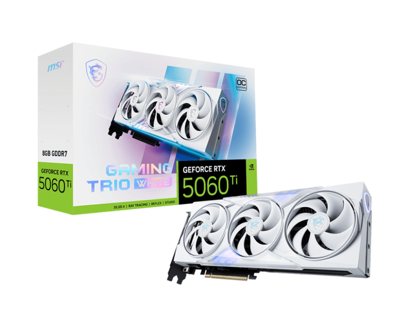 Vga Msi Geforce Rtx 5060 Ti Gaming Trio Oc 8G White (1400)