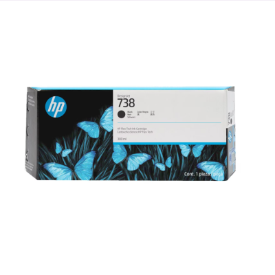498N8A Hp 738 300-Ml Black Designjet Ink