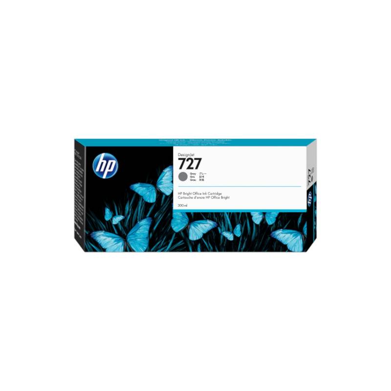 F9J80A Hp 727 300-Ml Gray Ink Cartridge