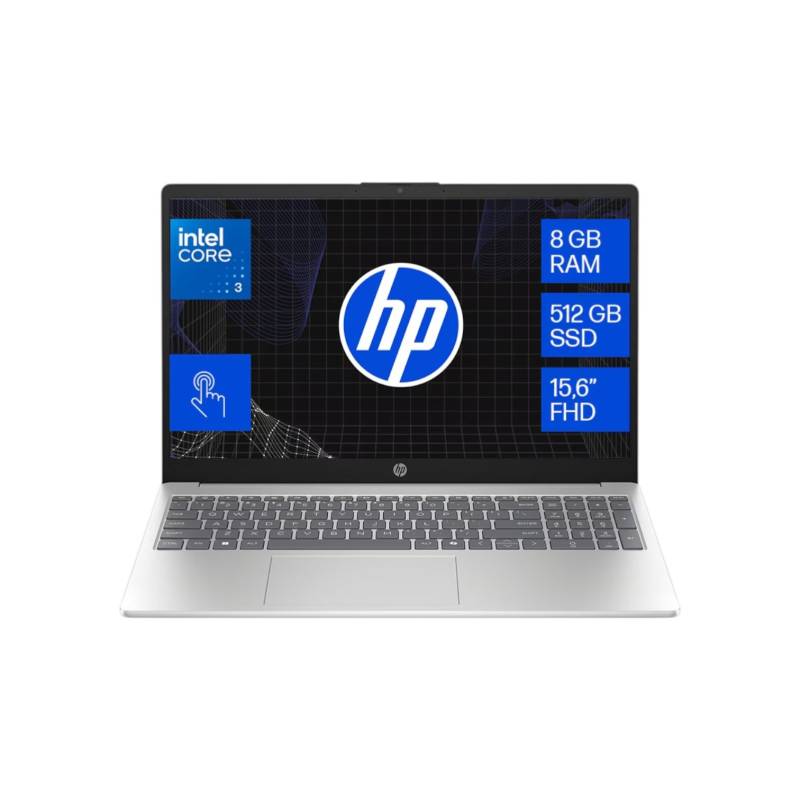 Notebook Hp Opp 15-Fd0333La I3-C3-100U 15 Fhd/Touch 8Gb/512 Ips 300 Nits Windows® 11 Home