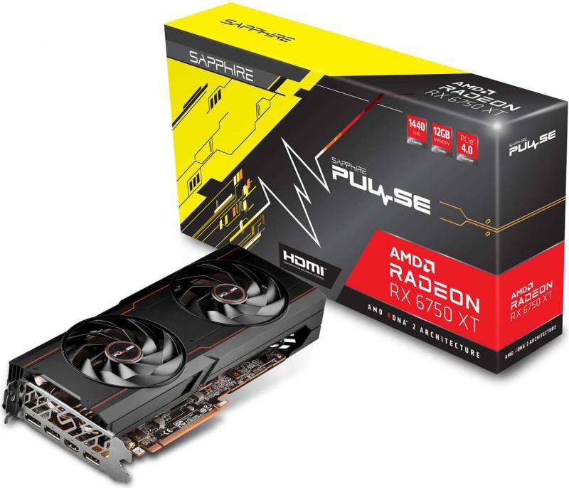 Placa De Video Sapphire Pulse Rx 6750 Xt 12Gb