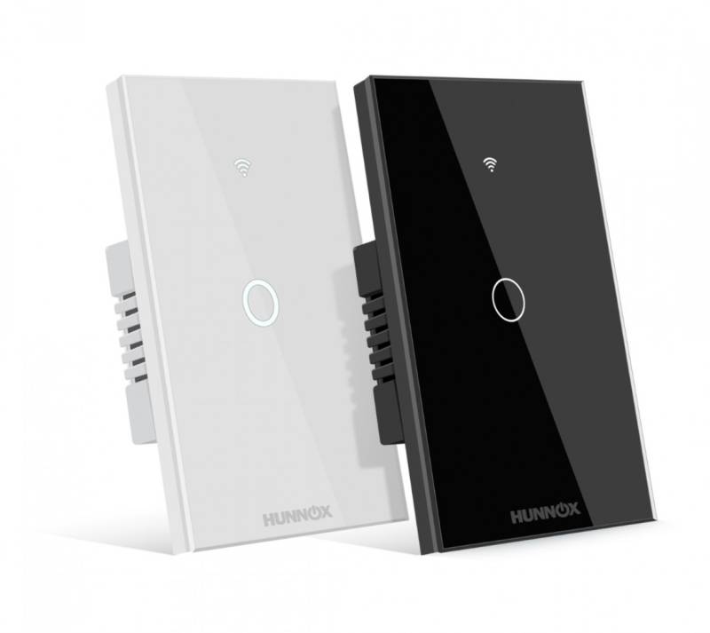 Tecla Hunnox Smart Tactil 1 Canal Negro