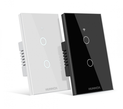 Tecla Hunnox Smart Tactil 2 Canales Blanco