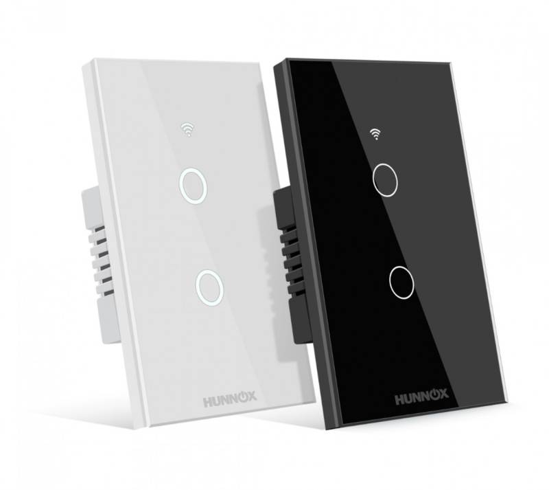 Tecla Hunnox Smart Tactil 2 Canales Blanco