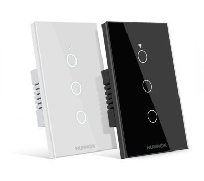 Tecla Hunnox Smart Tactil 3 Canales Blanco