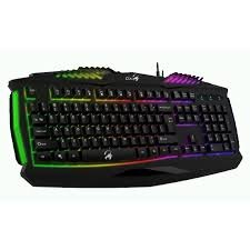 Teclado Gamer Genius Gx Gaming Scorpion K220 Qwerty Rainbow