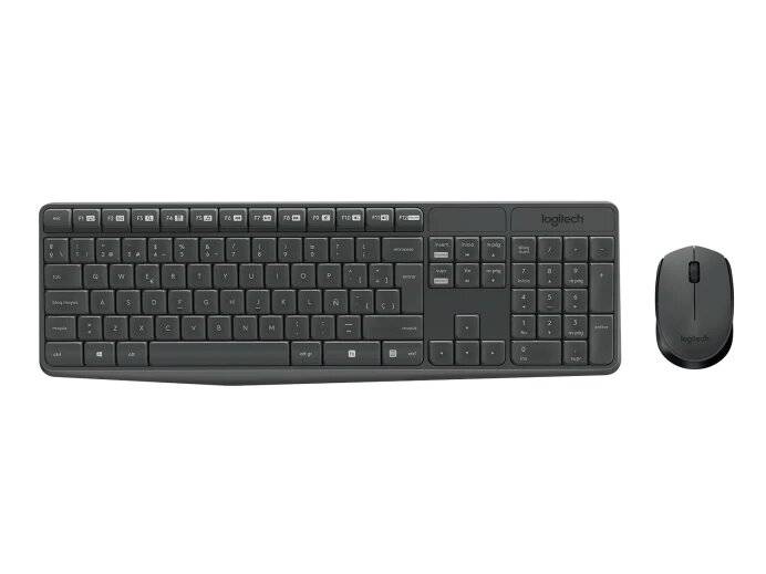 Teclado+Mouse Logitech Wir Mk235 Grey 920-007901