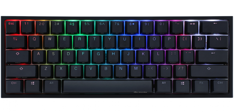 Teclado Gamer Ducky One 2 Mini Rgb Kailh Box White Switch  Mecanico Iso Sp