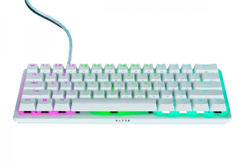Teclado Gamer Razer Huntsman V3 Pro Mini White Analog Optical-Sw